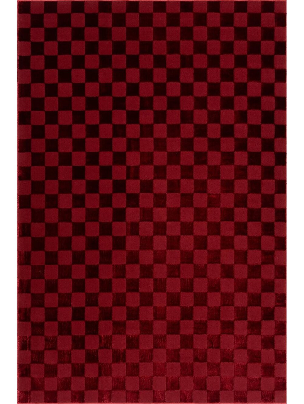 Rugs USA Cape May Plush Textured Washable Rug | Red Rug Size 7'6"x9'8"